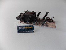 Conjunto Motor Transmissão e torres de susp no assoalho.